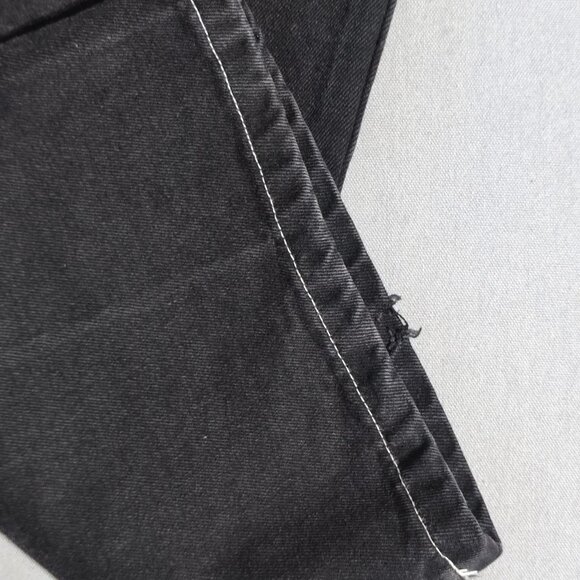 Ardene 90' Cargo Pants High Rise Women's Junior Size 05 black wide leg - Picture 6 of 11